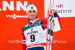 21.02.2016, Lahti, Finland (FIN): Hans Christer Holund (NOR), Madshus - FIS world cup cross-country, skiathlon men, Lahti (FIN). www.nordicfocus.com. © Laiho/NordicFocus. Every downloaded picture is fee-liable.