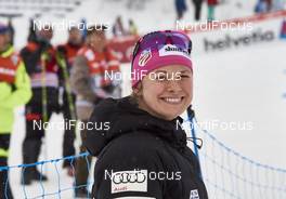 21.02.2016, Lahti, Finland (FIN): Jessica Diggins (USA), watching the race   - FIS world cup cross-country, skiathlon men, Lahti (FIN). www.nordicfocus.com. © Felgenhauer/NordicFocus. Every downloaded picture is fee-liable.