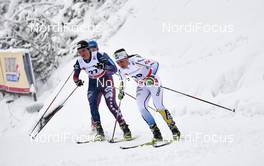 21.02.2016, Lahti, Finland (FIN): Caitlin Patterson (USA), Anna Haag (SWE), (l-r)  - FIS world cup cross-country, skiathlon women, Lahti (FIN). www.nordicfocus.com. © Felgenhauer/NordicFocus. Every downloaded picture is fee-liable.