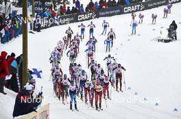 21.02.2016, Lahti, Finland (FIN): women's start   - FIS world cup cross-country, skiathlon women, Lahti (FIN). www.nordicfocus.com. © Felgenhauer/NordicFocus. Every downloaded picture is fee-liable.
