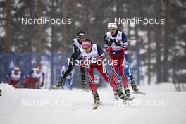 21.02.2016, Lahti, Finland (FIN): Maiken Caspersen Falla (NOR), Ingvild Flugstad Oestberg (NOR), (l-r)  - FIS world cup cross-country, skiathlon women, Lahti (FIN). www.nordicfocus.com. © Felgenhauer/NordicFocus. Every downloaded picture is fee-liable.