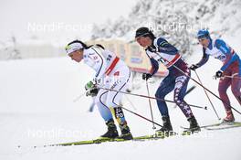 21.02.2016, Lahti, Finland (FIN): Anna Haag (SWE), Caitlin Patterson (USA), (l-r)  - FIS world cup cross-country, skiathlon women, Lahti (FIN). www.nordicfocus.com. © Felgenhauer/NordicFocus. Every downloaded picture is fee-liable.