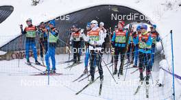 20.02.2016, Lahti, Finland (FIN): Iivo Niskanen (FIN), Emil Joensson (SWE), Luis Stadlober (AUT), Dominik Baldauf (AUT), (l-r)  - FIS world cup cross-country, training, Lahti (FIN). www.nordicfocus.com. © Felgenhauer/NordicFocus. Every downloaded picture is fee-liable.