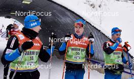 20.02.2016, Lahti, Finland (FIN): Anssi Pentsinen (FIN), Iivo Niskanen (FIN), Lari Lehtonen (FIN), (l-r)  - FIS world cup cross-country, training, Lahti (FIN). www.nordicfocus.com. © Felgenhauer/NordicFocus. Every downloaded picture is fee-liable.
