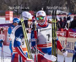 02.03.2016, Montreal, Canada (CAN): Petter Northug (NOR), Emil Iversen (NOR), (l-r)  - FIS world cup cross-country, mass men, Montreal (CAN). www.nordicfocus.com. © Felgenhauer/NordicFocus. Every downloaded picture is fee-liable.