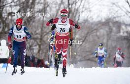 02.03.2016, Montreal, Canada (CAN): Noah Hoffman (USA), Graeme Killick (CAN), (l-r)  - FIS world cup cross-country, mass men, Montreal (CAN). www.nordicfocus.com. © Felgenhauer/NordicFocus. Every downloaded picture is fee-liable.