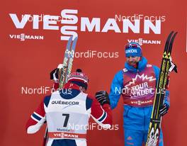 02.03.2016, Montreal, Canada (CAN): Emil Iversen (NOR), Sergey Ustiugov (RUS), (l-r)  - FIS world cup cross-country, mass men, Montreal (CAN). www.nordicfocus.com. © Felgenhauer/NordicFocus. Every downloaded picture is fee-liable.