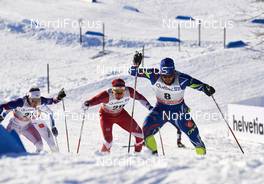 04.03.2016, Quebec, Canada (CAN): Andrew Musgrave (GBR), Jesse Cockney (CAN), Baptiste Gros (FRA), (l-r)  - FIS world cup cross-country, individual sprint, Quebec (CAN). www.nordicfocus.com. © Felgenhauer/NordicFocus. Every downloaded picture is fee-liable.