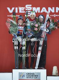 04.03.2016, Quebec, Canada (CAN): Maiken Caspersen Falla (NOR), Stina Nilsson (SWE), Heidi Weng (NOR), (l-r) - FIS world cup cross-country, individual sprint, Quebec (CAN). www.nordicfocus.com. © Felgenhauer/NordicFocus. Every downloaded picture is fee-liable.