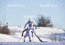 04.03.2016, Quebec, Canada (CAN): Sophie Caldwell (USA), Ida Ingemarsdotter (SWE), (l-r)  - FIS world cup cross-country, individual sprint, Quebec (CAN). www.nordicfocus.com. © Felgenhauer/NordicFocus. Every downloaded picture is fee-liable.