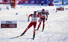 05.03.2016, Quebec, Canada (CAN): Alex Harvey (CAN), Martin Johnsrud Sundby (NOR), (l-r)  - FIS world cup cross-country, pursuit men, Quebec (CAN). www.nordicfocus.com. © Felgenhauer/NordicFocus. Every downloaded picture is fee-liable.