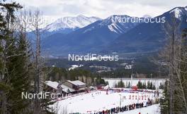 08.03.2016, Canmore, Canada (CAN): Canmore ski stadium seen from above   - FIS world cup cross-country, individual sprint, Canmore (CAN). www.nordicfocus.com. © Felgenhauer/NordicFocus. Every downloaded picture is fee-liable.