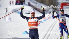 08.03.2016, Canmore, Canada (CAN): Federico Pellegrino (ITA), Maurice Manificat (FRA), (l-r)  - FIS world cup cross-country, individual sprint, Canmore (CAN). www.nordicfocus.com. © Felgenhauer/NordicFocus. Every downloaded picture is fee-liable.