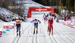 08.03.2016, Canmore, Canada (CAN): Federico Pellegrino (ITA), Maurice Manificat (FRA), Eirik Brandsdal (NOR), (l-r)  - FIS world cup cross-country, individual sprint, Canmore (CAN). www.nordicfocus.com. © Felgenhauer/NordicFocus. Every downloaded picture is fee-liable.