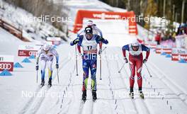 08.03.2016, Canmore, Canada (CAN): Maurice Manificat (FRA), Petter Northug (NOR), (l-r)  - FIS world cup cross-country, individual sprint, Canmore (CAN). www.nordicfocus.com. © Felgenhauer/NordicFocus. Every downloaded picture is fee-liable.