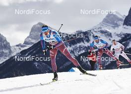 09.03.2016, Canmore, Canada (CAN): Ivan Babikov (CAN), Maxim Vylegzhanin (RUS), (l-r)  - FIS world cup cross-country, skiathlon men, Canmore (CAN). www.nordicfocus.com. © Felgenhauer/NordicFocus. Every downloaded picture is fee-liable.