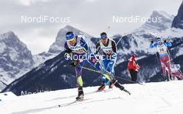09.03.2016, Canmore, Canada (CAN): Robin Duvillard (FRA), Lari Lehtonen (FIN), (l-r)  - FIS world cup cross-country, skiathlon men, Canmore (CAN). www.nordicfocus.com. © Felgenhauer/NordicFocus. Every downloaded picture is fee-liable.