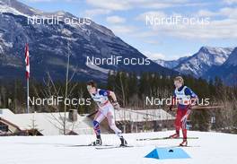 09.03.2016, Canmore, Canada (CAN): Andrew Musgrave (GBR), Eirik Brandsdal (NOR), (l-r)  - FIS world cup cross-country, skiathlon men, Canmore (CAN). www.nordicfocus.com. © Felgenhauer/NordicFocus. Every downloaded picture is fee-liable.
