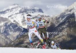 09.03.2016, Canmore, Canada (CAN): Martin Johansson (SWE), Sebastian Eisenlauer (GER), (l-r)  - FIS world cup cross-country, skiathlon men, Canmore (CAN). www.nordicfocus.com. © Felgenhauer/NordicFocus. Every downloaded picture is fee-liable.