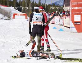 09.03.2016, Canmore, Canada (CAN): Sebastian Eisenlauer (GER), Jonas Dobler (GER), (l-r)  - FIS world cup cross-country, skiathlon men, Canmore (CAN). www.nordicfocus.com. © Felgenhauer/NordicFocus. Every downloaded picture is fee-liable.