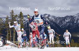 09.03.2016, Canmore, Canada (CAN): Marcus Hellner (SWE), Federico Pellegrino (ITA), (l-r)  - FIS world cup cross-country, skiathlon men, Canmore (CAN). www.nordicfocus.com. © Felgenhauer/NordicFocus. Every downloaded picture is fee-liable.