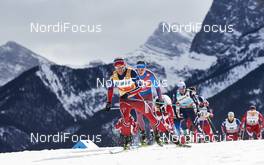 09.03.2016, Canmore, Canada (CAN): Martin Johnsrud Sundby (NOR), Sergey Ustiugov (RUS), (l-r)  - FIS world cup cross-country, skiathlon men, Canmore (CAN). www.nordicfocus.com. © Felgenhauer/NordicFocus. Every downloaded picture is fee-liable.