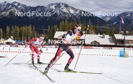 09.03.2016, Canmore, Canada (CAN): Knute Johnsgaard (CAN), Luis Stadlober (AUT) - FIS world cup cross-country, skiathlon men, Canmore (CAN). www.nordicfocus.com. © Felgenhauer/NordicFocus. Every downloaded picture is fee-liable.