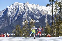 11.03.2016, Canmore, Canada (CAN): Alenka Cebasek (SLO), Ingvild Flugstad Oestberg (NOR), (l-r)  - FIS world cup cross-country, 10km women, Canmore (CAN). www.nordicfocus.com. © Felgenhauer/NordicFocus. Every downloaded picture is fee-liable.