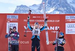 11.03.2016, Canmore, Canada (CAN): Heidi Weng (NOR), Ingvild Flugstad Oestberg (NOR), Krista Parmakoski (FIN), (l-r) - FIS world cup cross-country, 10km women, Canmore (CAN). www.nordicfocus.com. © Felgenhauer/NordicFocus. Every downloaded picture is fee-liable.