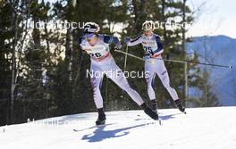11.03.2016, Canmore, Canada (CAN): Jessica Diggins (USA), Ida Sargent (USA), (l-r)  - FIS world cup cross-country, 10km women, Canmore (CAN). www.nordicfocus.com. © Felgenhauer/NordicFocus. Every downloaded picture is fee-liable.