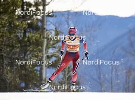 11.03.2016, Canmore, Canada (CAN): Therese Johaug (NOR) - FIS world cup cross-country, 10km women, Canmore (CAN). www.nordicfocus.com. © Felgenhauer/NordicFocus. Every downloaded picture is fee-liable.