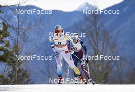 11.03.2016, Canmore, Canada (CAN): Hanna Falk (SWE), Kaitlynn Miller (USA), (l-r)  - FIS world cup cross-country, 10km women, Canmore (CAN). www.nordicfocus.com. © Felgenhauer/NordicFocus. Every downloaded picture is fee-liable.