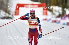 12.03.2016, Canmore, Canada (CAN): Therese Johaug (NOR) - FIS world cup cross-country, pursuit women, Canmore (CAN). www.nordicfocus.com. © Felgenhauer/NordicFocus. Every downloaded picture is fee-liable.