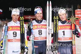 26.11.2016, Ruka, Finland (FIN): Calle Halfvarsson (SWE), Paal Golberg (NOR), Johannes Hoesflot Klaebo  (NOR), (l-r) - FIS world cup cross-country, individual sprint, Ruka (FIN). www.nordicfocus.com. © Modica/NordicFocus. Every downloaded picture is fee-liable.