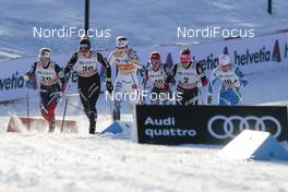 02.12.2016, Lillehammer, Norway (NOR): Anna Svendsen (NOR), Laurien Van Der Graaff (SUI), Stina Nilsson (SWE), Sophie Caldwell (USA), Maiken Caspersen Falla (NOR), Alena Prochazkova (SVK), (l-r)  - FIS world cup cross-country, individual sprint, Lillehammer (NOR). www.nordicfocus.com. © Modica/NordicFocus. Every downloaded picture is fee-liable.