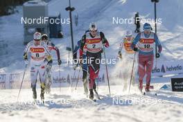 02.12.2016, Lillehammer, Norway (NOR): Emil Joensson (SWE), Johannes Hoesflot Klaebo (NOR), Alexander Bessmertnykh (RUS), (l-r)  - FIS world cup cross-country, individual sprint, Lillehammer (NOR). www.nordicfocus.com. © Modica/NordicFocus. Every downloaded picture is fee-liable.