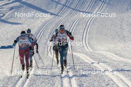 02.12.2016, Lillehammer, Norway (NOR): Yulia Belorukova (RUS), Sadie Bjornsen (USA), (l-r)  - FIS world cup cross-country, individual sprint, Lillehammer (NOR). www.nordicfocus.com. © Modica/NordicFocus. Every downloaded picture is fee-liable.