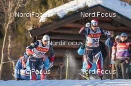 02.12.2016, Lillehammer, Norway (NOR): Petter Jr. Northug (NOR), Martin Johnsrud Sundby (NOR), (l-r)  - FIS world cup cross-country, individual sprint, Lillehammer (NOR). www.nordicfocus.com. © Modica/NordicFocus. Every downloaded picture is fee-liable.