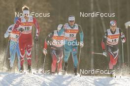 02.12.2016, Lillehammer, Norway (NOR): Iivo Niskanen (FIN), Len Valjas (CAN), Petter Jr. Northug (NOR), Richard Jouve (FRA), Martin Johnsrud Sundby (NOR), (l-r)  - FIS world cup cross-country, individual sprint, Lillehammer (NOR). www.nordicfocus.com. © Modica/NordicFocus. Every downloaded picture is fee-liable.