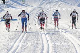 02.12.2016, Lillehammer, Norway (NOR): Marit Bjoergen (NOR), Justyna Kowalczyk (POL), Heidi Weng (NOR), Natalia Nepryaeva (RUS), Gaia Vuerich (ITA), (l-r)  - FIS world cup cross-country, individual sprint, Lillehammer (NOR). www.nordicfocus.com. © Modica/NordicFocus. Every downloaded picture is fee-liable.
