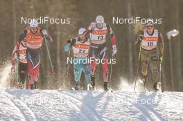 02.12.2016, Lillehammer, Norway (NOR): Johannes Hoesflot Klaebo (NOR), Baptiste Gros (FRA), Emil Iversen (NOR), Sebastian Eisenlauer (GER), (l-r)  - FIS world cup cross-country, individual sprint, Lillehammer (NOR). www.nordicfocus.com. © Modica/NordicFocus. Every downloaded picture is fee-liable.