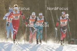 02.12.2016, Lillehammer, Norway (NOR): Iivo Niskanen (FIN), Len Valjas (CAN), Petter Jr. Northug (NOR), Richard Jouve (FRA), Martin Johnsrud Sundby (NOR), (l-r)  - FIS world cup cross-country, individual sprint, Lillehammer (NOR). www.nordicfocus.com. © Modica/NordicFocus. Every downloaded picture is fee-liable.