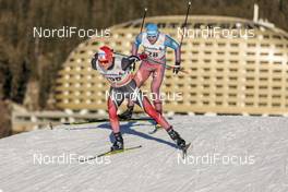 10.12.2016, Davos, Switzerland (SUI): Sjur Roethe (NOR), Andrey Melnichenko (RUS), (l-r)  - FIS world cup cross-country, 30km men, Davos (SUI). www.nordicfocus.com. © Modica/NordicFocus. Every downloaded picture is fee-liable.