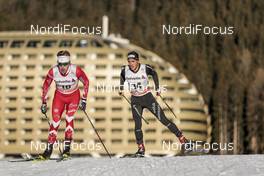 10.12.2016, Davos, Switzerland (SUI): Graeme Killick (CAN), Jason Rueesch (SUI), (l-r)  - FIS world cup cross-country, 30km men, Davos (SUI). www.nordicfocus.com. © Modica/NordicFocus. Every downloaded picture is fee-liable.