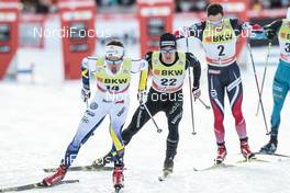 11.12.2016, Davos, Switzerland (SUI): Marcus Hellner (SWE), Roman Furger (SUI), Finn Haagen Krogh (NOR), (l-r)  - FIS world cup cross-country, individual sprint, Davos (SUI). www.nordicfocus.com. © Modica/NordicFocus. Every downloaded picture is fee-liable.