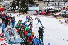 11.12.2016, Davos, Switzerland (SUI): Krista Parmakoski (FIN), Sophie Caldwell (USA), Nadine Faehndrich (SUI), Sadie Bjornsen (USA), (l-r)  - FIS world cup cross-country, individual sprint, Davos (SUI). www.nordicfocus.com. © Modica/NordicFocus. Every downloaded picture is fee-liable.