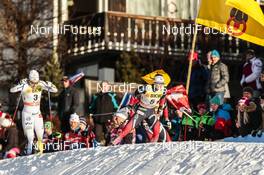 11.12.2016, Davos, Switzerland (SUI): Hanna Falk (SWE), Ingvild Flugstad Oestberg (NOR), (l-r)  - FIS world cup cross-country, individual sprint, Davos (SUI). www.nordicfocus.com. © Modica/NordicFocus. Every downloaded picture is fee-liable.