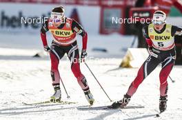 11.12.2016, Davos, Switzerland (SUI): Maiken Caspersen Falla (NOR), Ingvild Flugstad Oestberg (NOR), (l-r)  - FIS world cup cross-country, individual sprint, Davos (SUI). www.nordicfocus.com. © Modica/NordicFocus. Every downloaded picture is fee-liable.