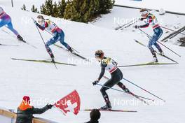 11.12.2016, Davos, Switzerland (SUI): Sophie Caldwell (USA), Nadine Faehndrich (SUI), Sadie Bjornsen (USA), (l-r)  - FIS world cup cross-country, individual sprint, Davos (SUI). www.nordicfocus.com. © Modica/NordicFocus. Every downloaded picture is fee-liable.