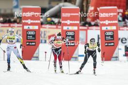 11.12.2016, Davos, Switzerland (SUI): Jennie Oeberg (SWE), Maiken Caspersen Falla (NOR), Laurien Van Der Graaff (SUI), (l-r)  - FIS world cup cross-country, individual sprint, Davos (SUI). www.nordicfocus.com. © Modica/NordicFocus. Every downloaded picture is fee-liable.